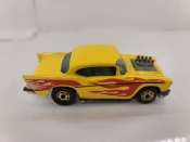 CHEVROLET 57 - 57 CHEVY YELLOW HOGD 28A - 1987 HOT WHEELS MALAYSIA