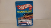 LETTER GETTER WHITE BW - 1980 HOT WHEELS - FLYING COLORS - HONG KONG