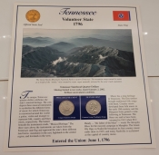 TENNESSEE 2002, PCS (MINT) STAMPS & (UNCIRCULATED) COINS,PHILADELPHIA, DENVER