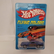 JAGUAR XJS, BLUE, BW, 1980 HOT WHEELS, FLYING COLORS, UNPUNCHED CARD, KT99