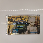 POKEMON THE FIRST MOVIE 8 CARDS, INCLUDING 1 FOIL CARD,2000,SEALED PACKAGE, KT99